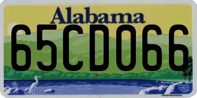 AL license plate 65CD066