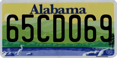 AL license plate 65CD069