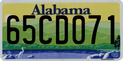 AL license plate 65CD071