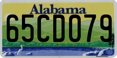 AL license plate 65CD079