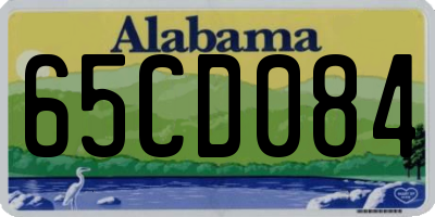 AL license plate 65CD084