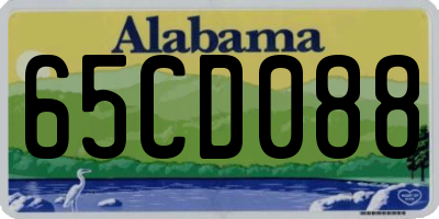 AL license plate 65CD088