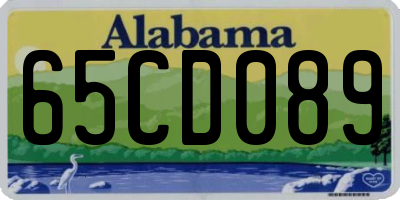 AL license plate 65CD089