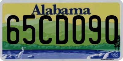 AL license plate 65CD090