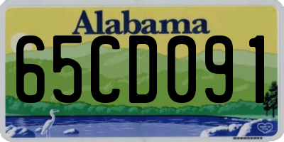 AL license plate 65CD091