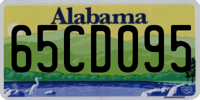 AL license plate 65CD095