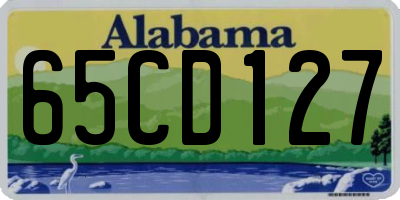 AL license plate 65CD127