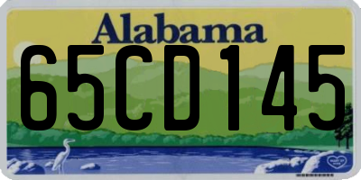 AL license plate 65CD145
