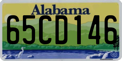 AL license plate 65CD146