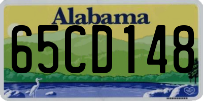 AL license plate 65CD148