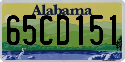 AL license plate 65CD151