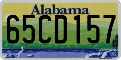 AL license plate 65CD157