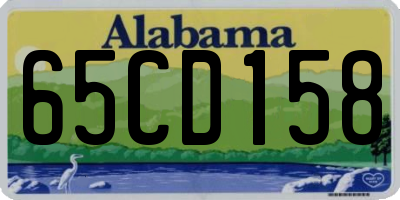 AL license plate 65CD158