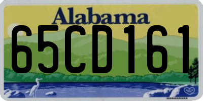 AL license plate 65CD161