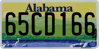 AL license plate 65CD166