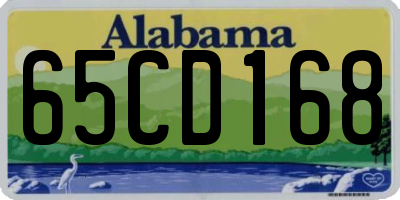 AL license plate 65CD168