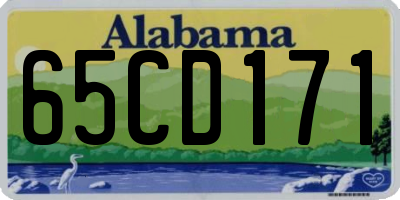 AL license plate 65CD171