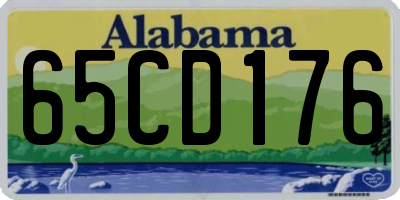 AL license plate 65CD176