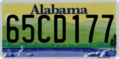 AL license plate 65CD177