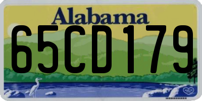 AL license plate 65CD179