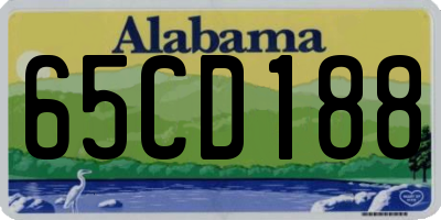 AL license plate 65CD188