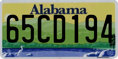AL license plate 65CD194