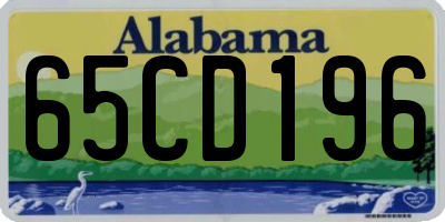 AL license plate 65CD196