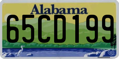 AL license plate 65CD199