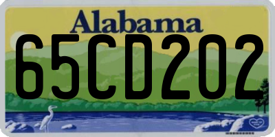 AL license plate 65CD202