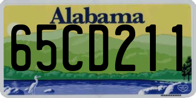 AL license plate 65CD211