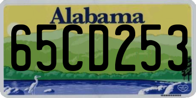 AL license plate 65CD253