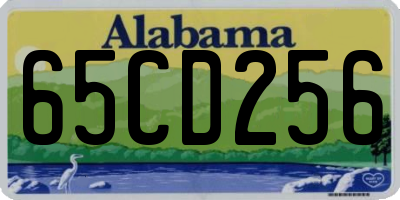 AL license plate 65CD256