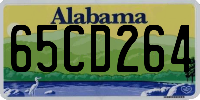 AL license plate 65CD264