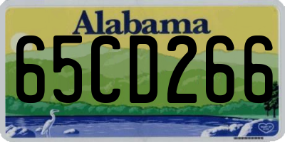 AL license plate 65CD266