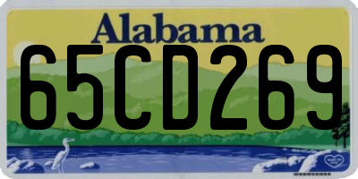 AL license plate 65CD269