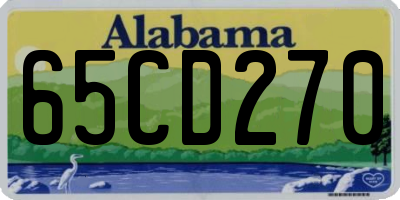 AL license plate 65CD270