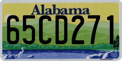 AL license plate 65CD271