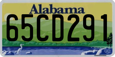 AL license plate 65CD291