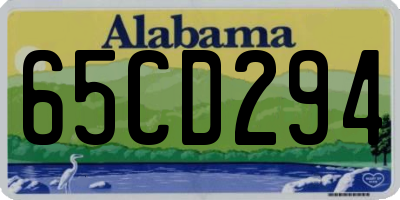 AL license plate 65CD294