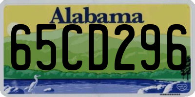 AL license plate 65CD296