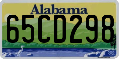 AL license plate 65CD298