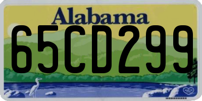 AL license plate 65CD299