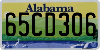 AL license plate 65CD306