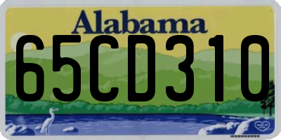AL license plate 65CD310