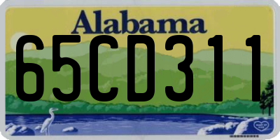 AL license plate 65CD311