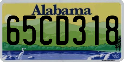 AL license plate 65CD318