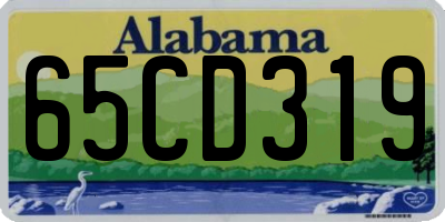 AL license plate 65CD319