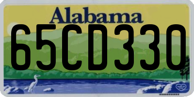 AL license plate 65CD330