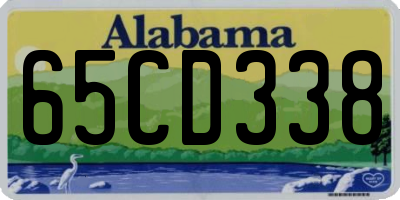 AL license plate 65CD338