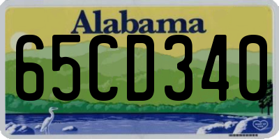 AL license plate 65CD340